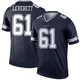 Nick Leverett Dallas Cowboys ＃61 Legend Men's Navy Jersey
