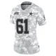 Nick Leverett Dallas Cowboys ＃61 Limited Women's Arctic Camo 2024 Salute to Service Jersey