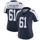 Nick Leverett Dallas Cowboys ＃61 Limited Women's Navy Alternate Vapor Untouchable Jersey