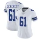 Nick Leverett Dallas Cowboys ＃61 Limited Women's White Vapor Untouchable Jersey