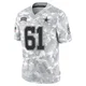 Nick Leverett Dallas Cowboys ＃61 Limited Youth Arctic Camo 2024 Salute to Service Jersey