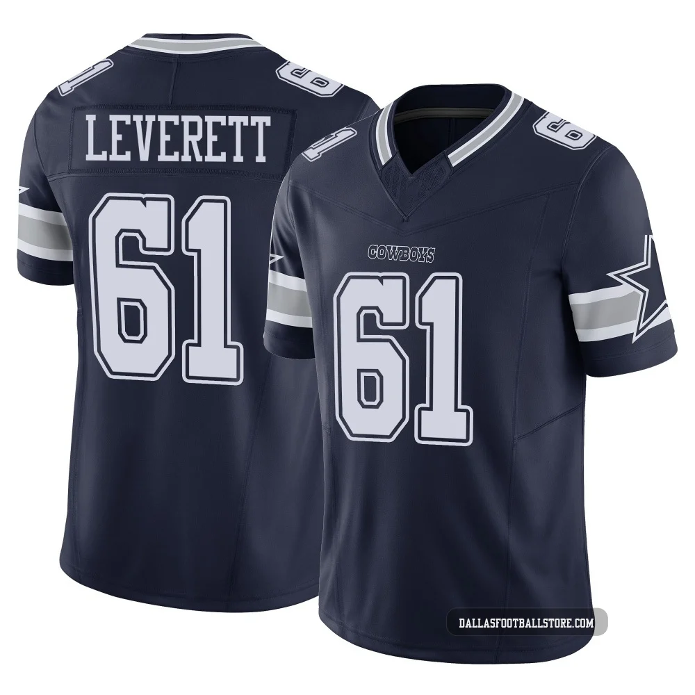 Nick Leverett Dallas Cowboys ＃61 Limited Youth Navy Vapor F.U.S.E. Jersey