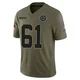 Nick Leverett Dallas Cowboys ＃61 Limited Youth Olive 2025 Salute to Service Jersey