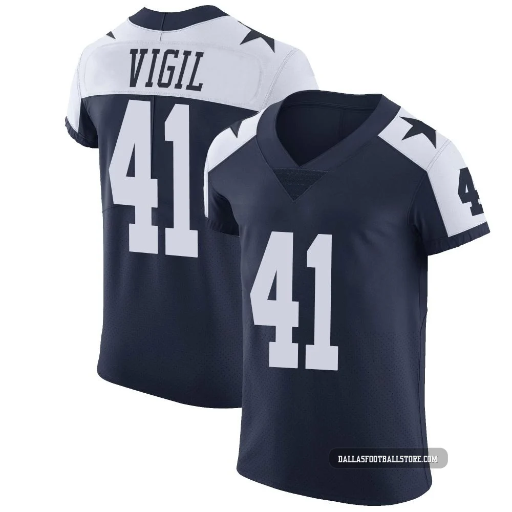 Nick Vigil Dallas Cowboys ＃41 Elite Men's Navy Alternate Vapor Untouchable Jersey