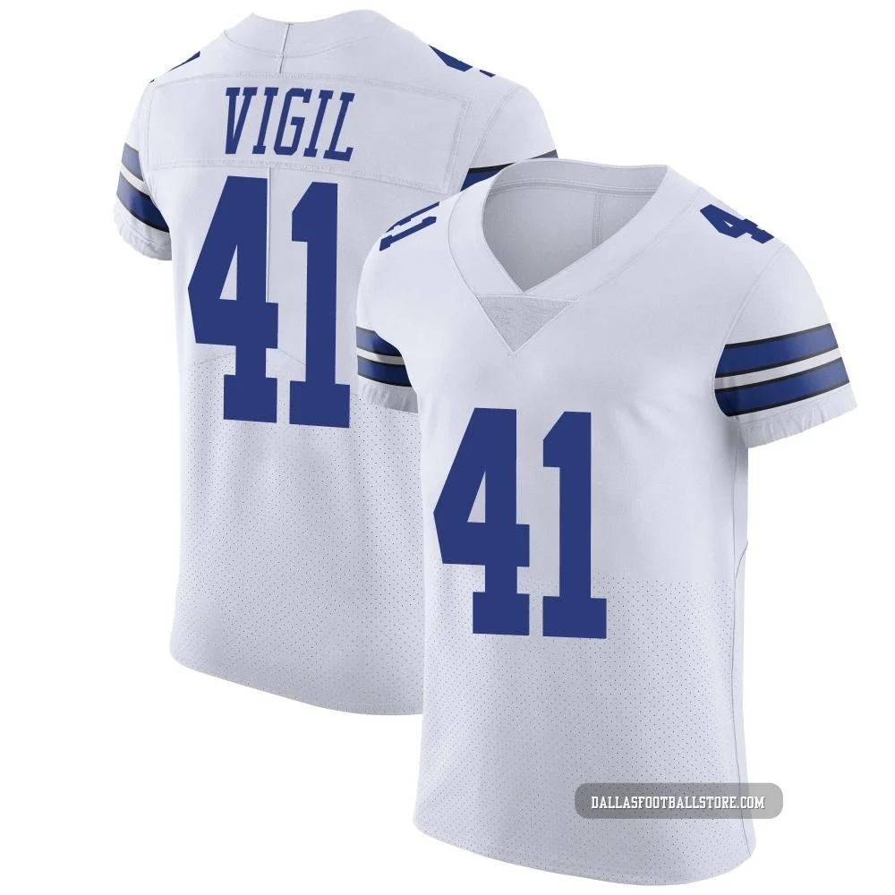 Nick Vigil Dallas Cowboys ＃41 Elite Men's White Vapor Untouchable Jersey