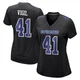 Nick Vigil Dallas Cowboys ＃41 Game Women's Black Carbon Fashion Jersey