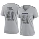 Nick Vigil Dallas Cowboys ＃41 Game Women's Gray Atmosphere Fashion Jersey
