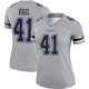 Nick Vigil Dallas Cowboys ＃41 Legend Women's Gray Inverted Jersey