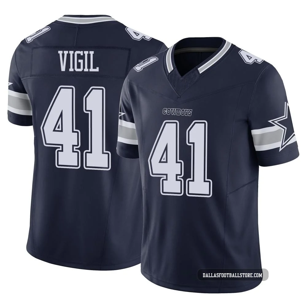 Nick Vigil Dallas Cowboys ＃41 Limited Men's Navy Vapor F.U.S.E. Jersey