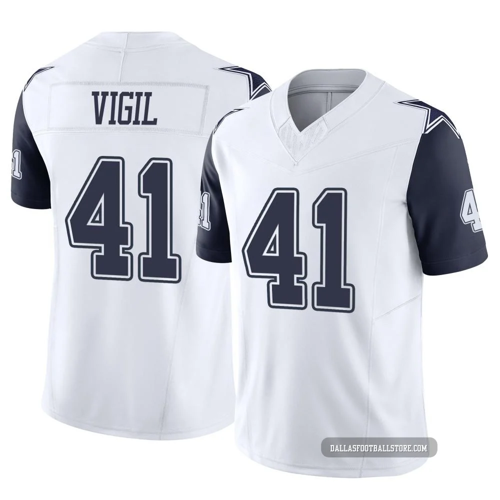 Nick Vigil Dallas Cowboys ＃41 Limited Men's White 2nd Alternate Vapor F.U.S.E. Jersey