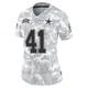Nick Vigil Dallas Cowboys ＃41 Limited Women's Arctic Camo 2024 Salute to Service Jersey