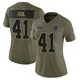 Nick Vigil Dallas Cowboys ＃41 Limited Women's Olive 2025 Salute to Service Jersey