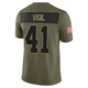 Nick Vigil Dallas Cowboys ＃41 Limited Youth Olive 2025 Salute to Service Jersey