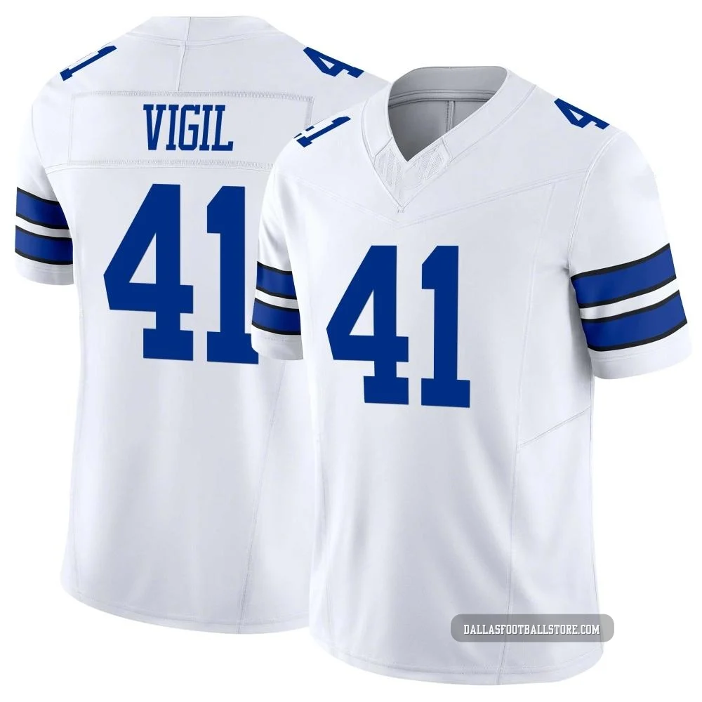 Nick Vigil Dallas Cowboys ＃41 Limited Youth White Vapor F.U.S.E. Jersey