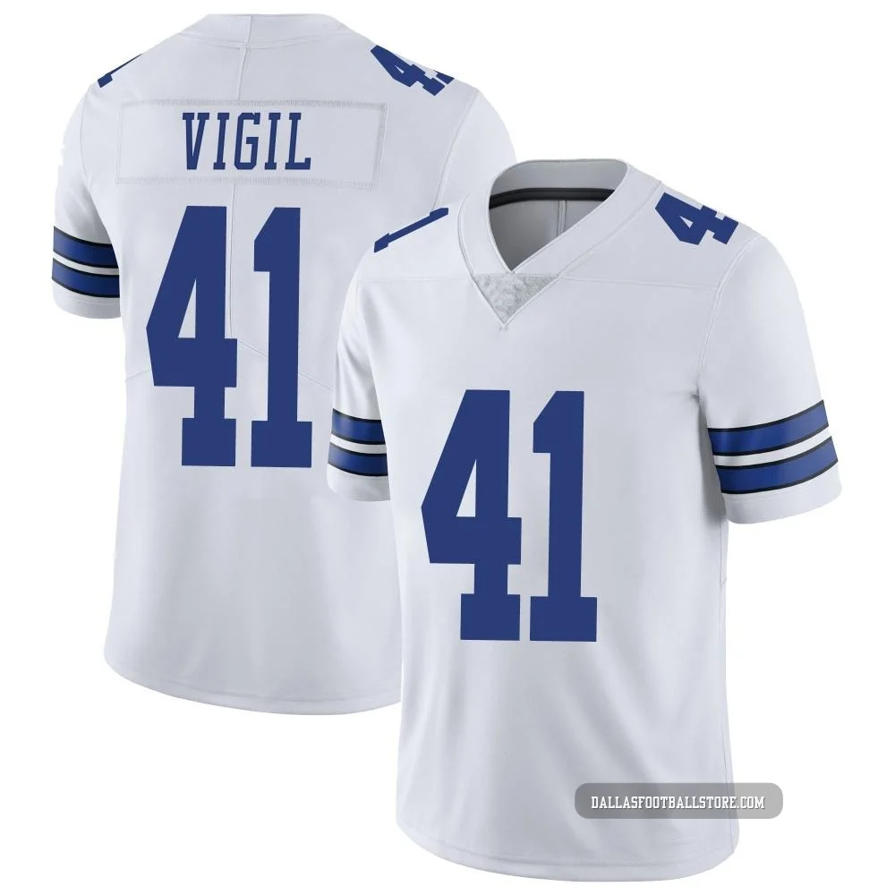Nick Vigil Dallas Cowboys ＃41 Limited Youth White Vapor Untouchable Jersey