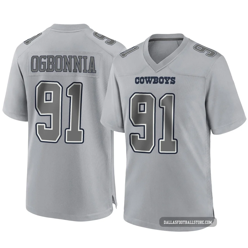 Otito Ogbonnia Dallas Cowboys ＃91 Game Youth Gray Atmosphere Fashion Jersey