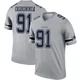 Otito Ogbonnia Dallas Cowboys ＃91 Legend Men's Gray Inverted Jersey