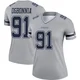 Otito Ogbonnia Dallas Cowboys ＃91 Legend Women's Gray Inverted Jersey