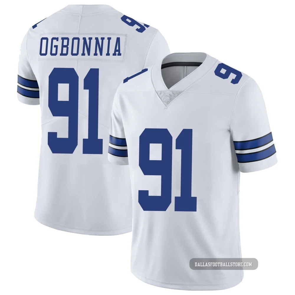 Otito Ogbonnia Dallas Cowboys ＃91 Limited Men's White Vapor Untouchable Jersey
