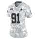 Otito Ogbonnia Dallas Cowboys ＃91 Limited Women's Arctic Camo 2024 Salute to Service Jersey