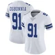 Otito Ogbonnia Dallas Cowboys ＃91 Limited Women's White Vapor Untouchable Jersey