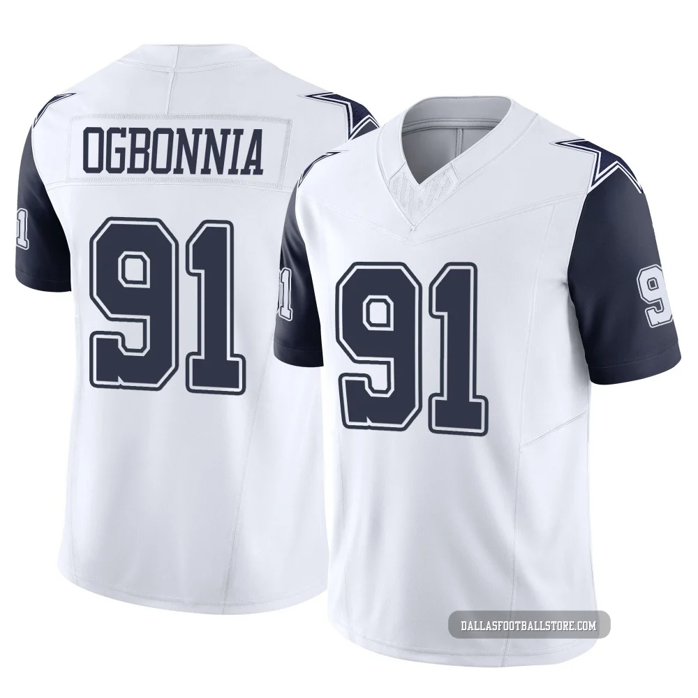 Otito Ogbonnia Dallas Cowboys ＃91 Limited Youth White 2nd Alternate Vapor F.U.S.E. Jersey