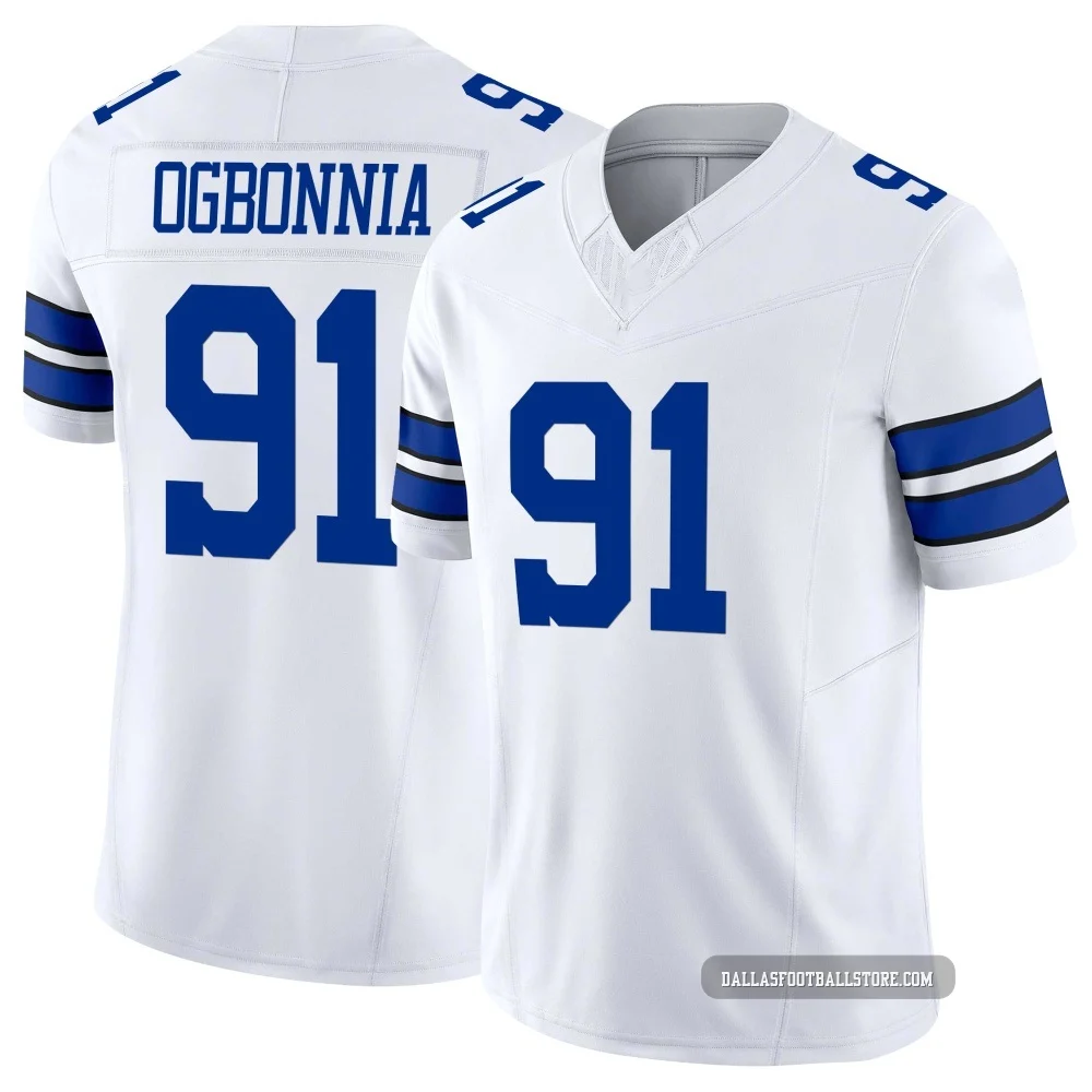 Otito Ogbonnia Dallas Cowboys ＃91 Limited Youth White Vapor F.U.S.E. Jersey