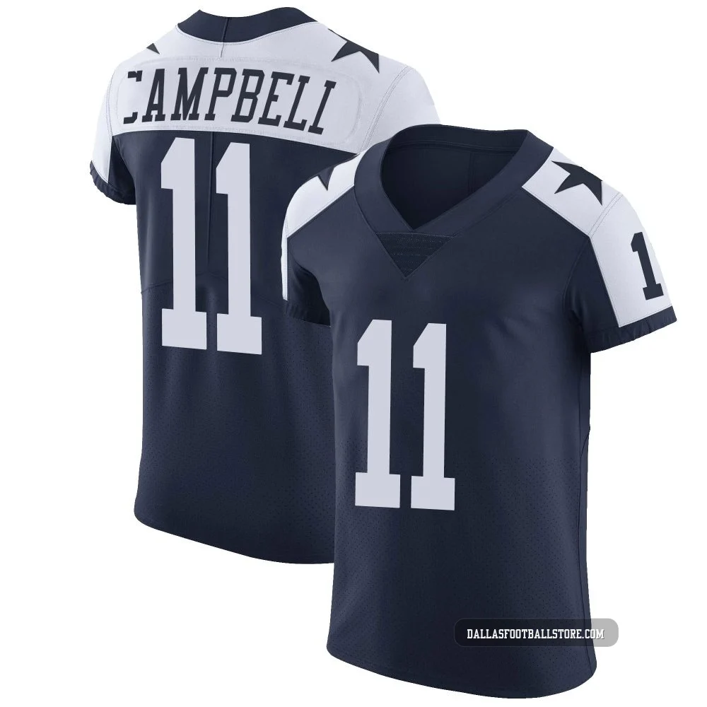 Parris Campbell Dallas Cowboys ＃11 Elite Men's Navy Alternate Vapor Untouchable Jersey