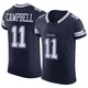 Parris Campbell Dallas Cowboys ＃11 Elite Men's Navy Vapor F.U.S.E. Jersey