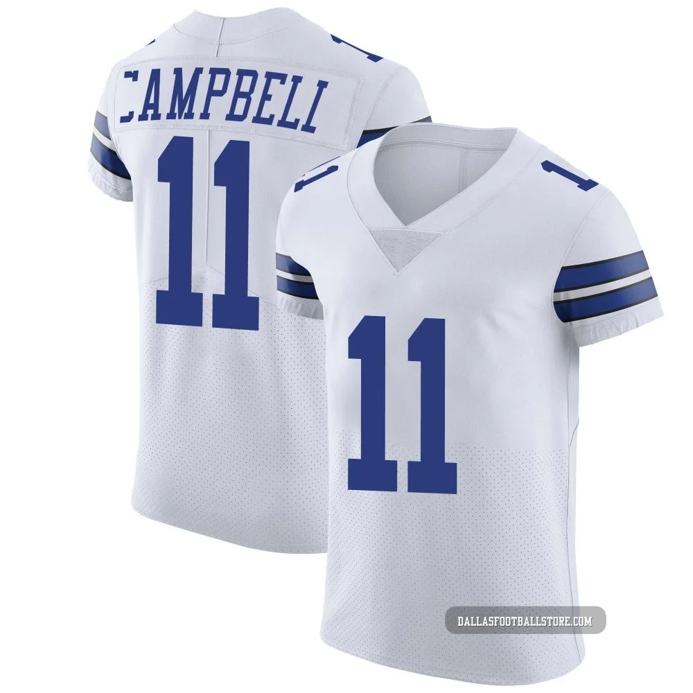 Parris Campbell Dallas Cowboys ＃11 Elite Men's White Vapor Untouchable Jersey
