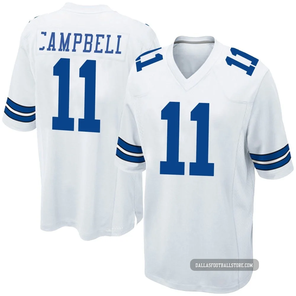 Parris Campbell Dallas Cowboys ＃11 Game Men's White Jersey