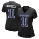 Parris Campbell Dallas Cowboys ＃11 Game Women's Black Carbon Fashion Jersey