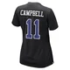 Parris Campbell Dallas Cowboys ＃11 Game Women's Black Carbon Fashion Jersey