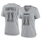 Parris Campbell Dallas Cowboys ＃11 Game Women's Gray Atmosphere Fashion Jersey