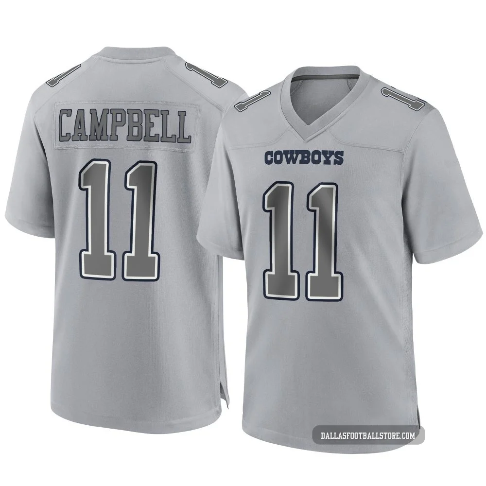 Parris Campbell Dallas Cowboys ＃11 Game Youth Gray Atmosphere Fashion Jersey