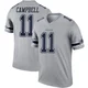 Parris Campbell Dallas Cowboys ＃11 Legend Men's Gray Inverted Jersey