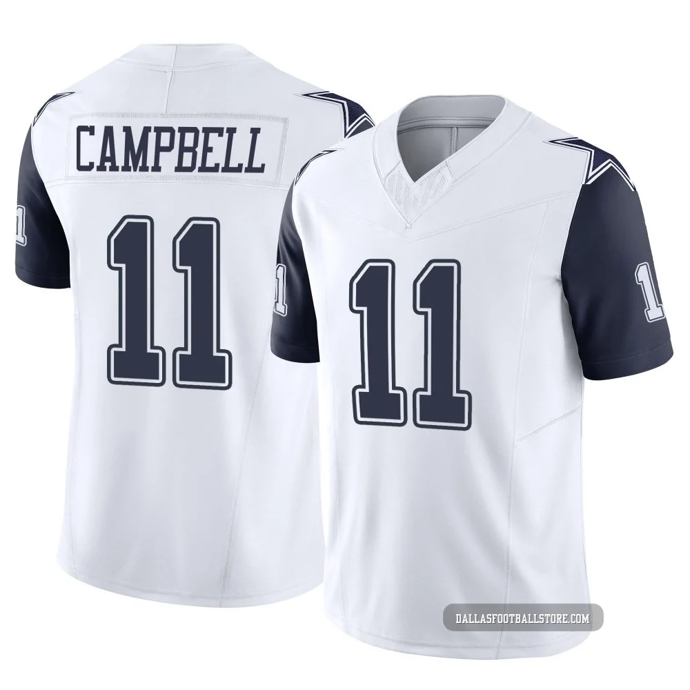 Parris Campbell Dallas Cowboys ＃11 Limited Men's White 2nd Alternate Vapor F.U.S.E. Jersey
