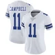 Parris Campbell Dallas Cowboys ＃11 Limited Women's White Vapor Untouchable Jersey