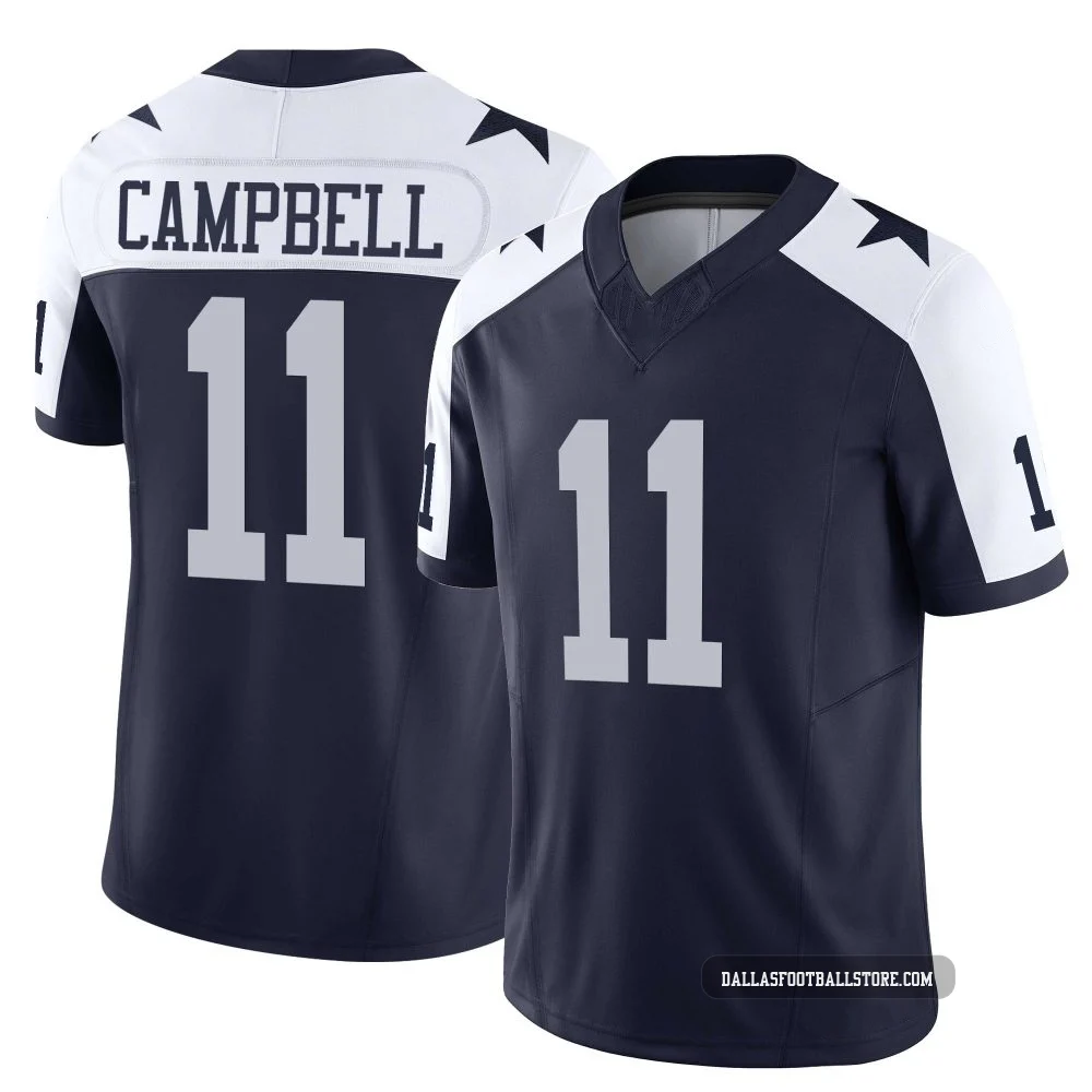 Parris Campbell Dallas Cowboys ＃11 Limited Youth Navy Alternate Vapor F.U.S.E. Jersey