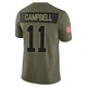 Parris Campbell Dallas Cowboys ＃11 Limited Youth Olive 2025 Salute to Service Jersey