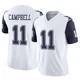 Parris Campbell Dallas Cowboys ＃11 Limited Youth White 2nd Alternate Vapor F.U.S.E. Jersey