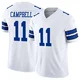 Parris Campbell Dallas Cowboys ＃11 Limited Youth White Vapor F.U.S.E. Jersey