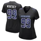 Perrion Winfrey Dallas Cowboys ＃99 Game Women's Black Carbon Fashion Jersey