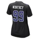 Perrion Winfrey Dallas Cowboys ＃99 Game Women's Black Carbon Fashion Jersey