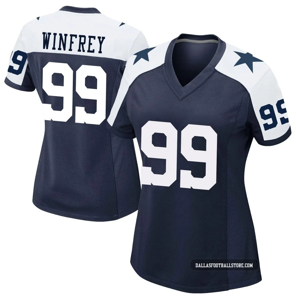 Perrion Winfrey Dallas Cowboys ＃99 Game Women's Navy Alternate Jersey