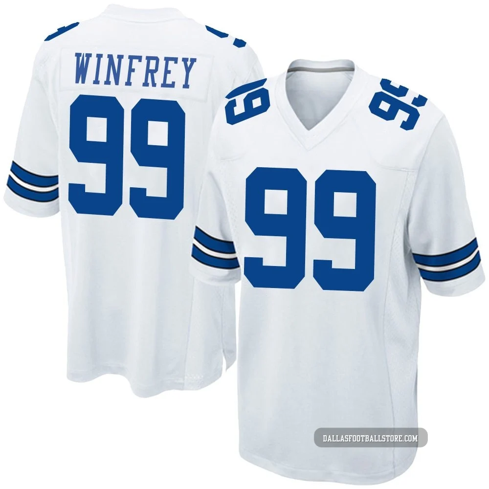 Perrion Winfrey Dallas Cowboys ＃99 Game Youth White Jersey