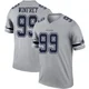 Perrion Winfrey Dallas Cowboys ＃99 Legend Men's Gray Inverted Jersey