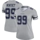 Perrion Winfrey Dallas Cowboys ＃99 Legend Women's Gray Inverted Jersey