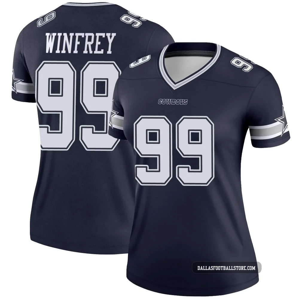 Perrion Winfrey Dallas Cowboys ＃99 Legend Women's Navy Jersey