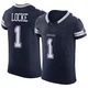 P.J. Locke Dallas Cowboys ＃1 Elite Men's Navy Vapor F.U.S.E. Jersey